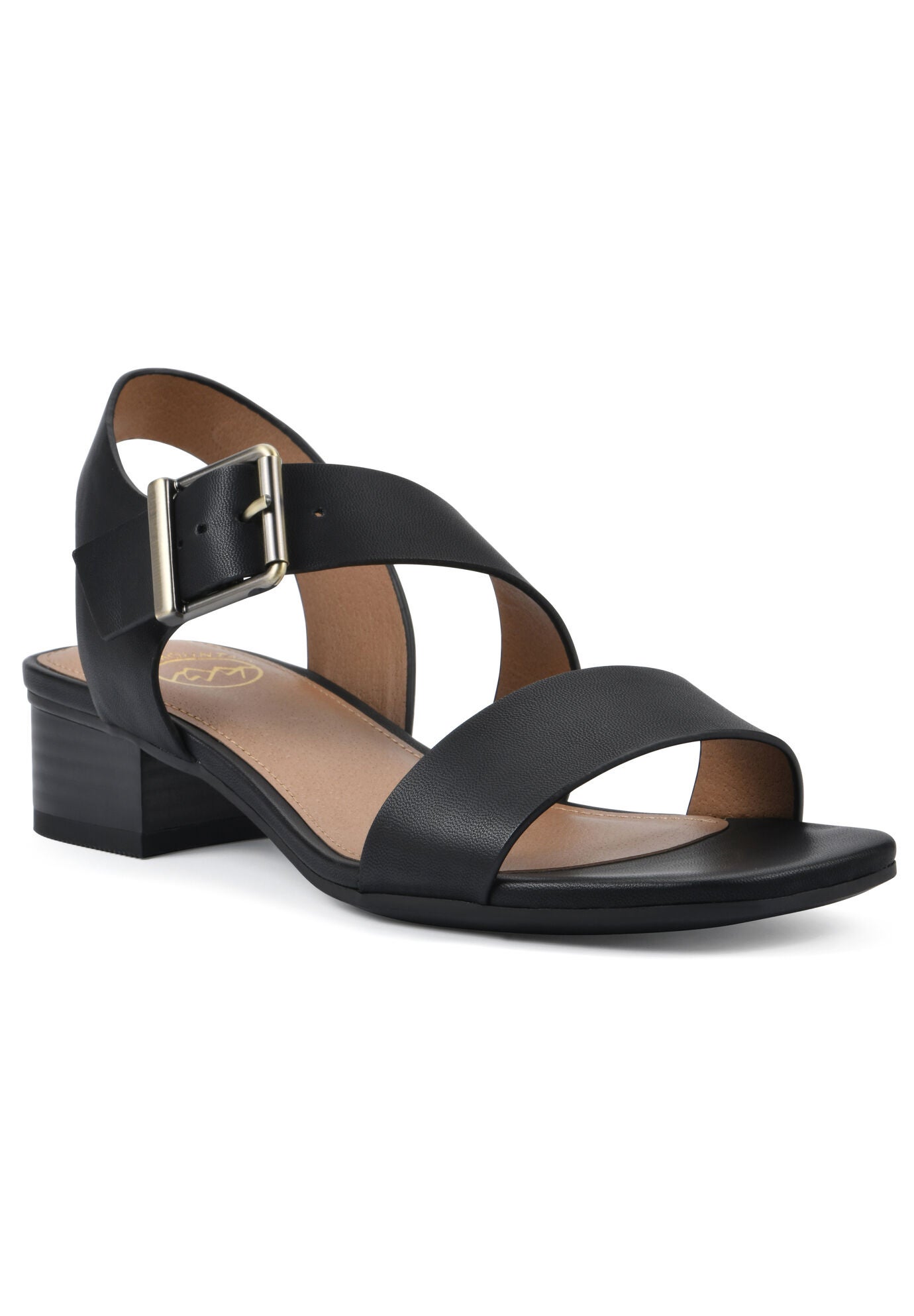 Albatas Sandal, BLACK SMOOTH, hi-res image number 0