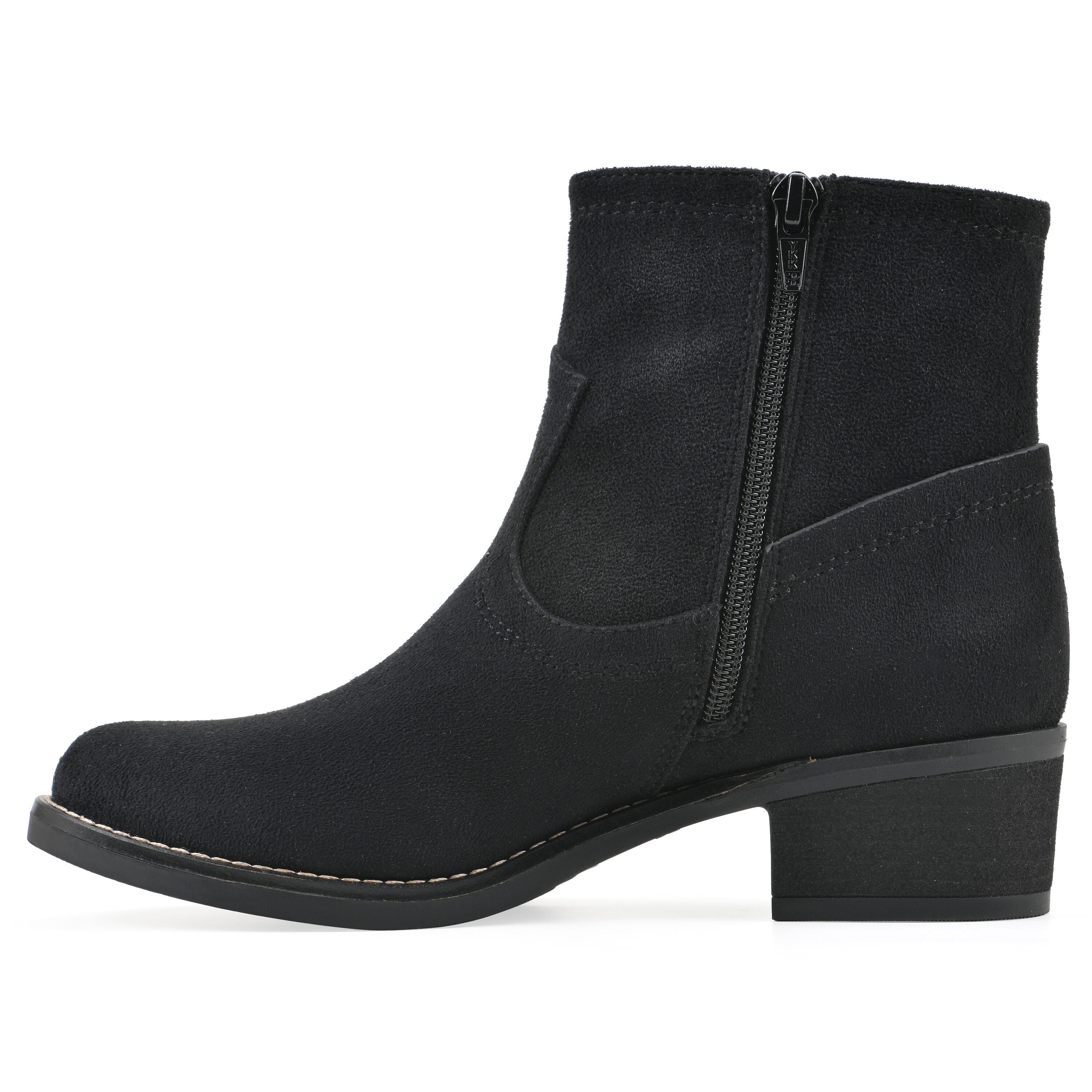 Meringue Western Bootie, BLACK FABRIC, alternate image number 3