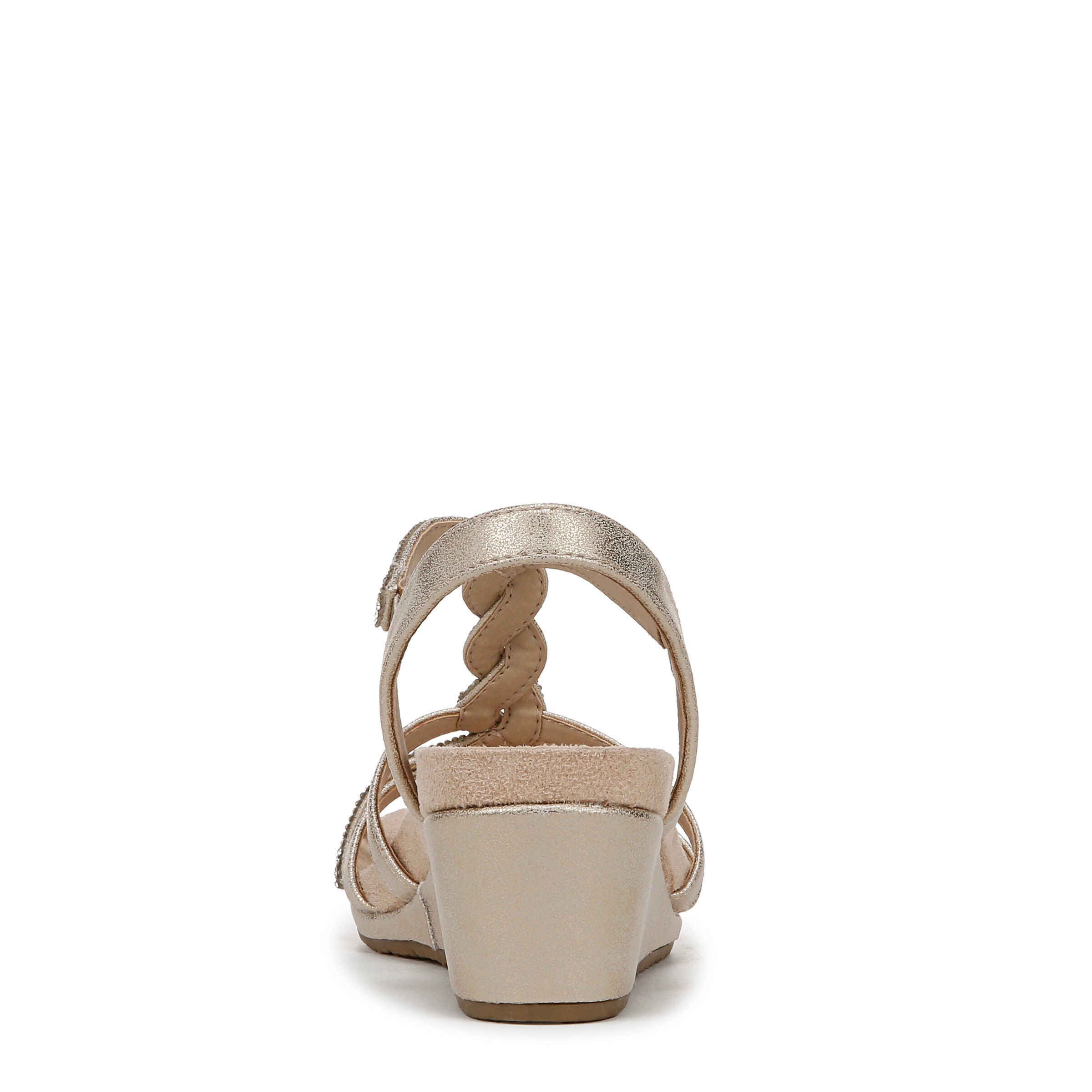 Miami Wedge Sandal, PLATINO GOLD, on-hover image number 1