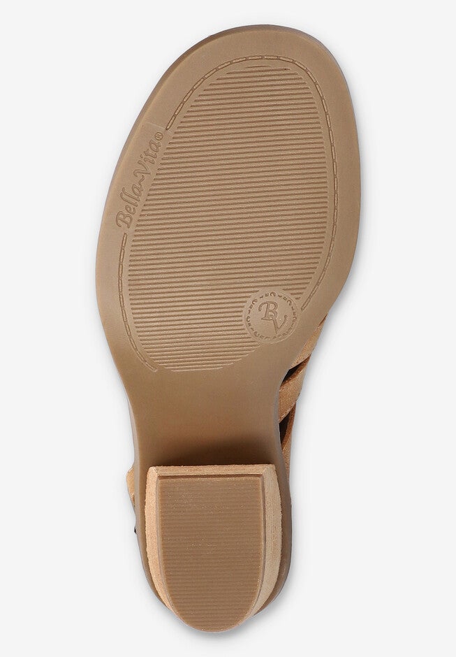 Rhodes Heeled Sandal, TAN, alternate image number 5
