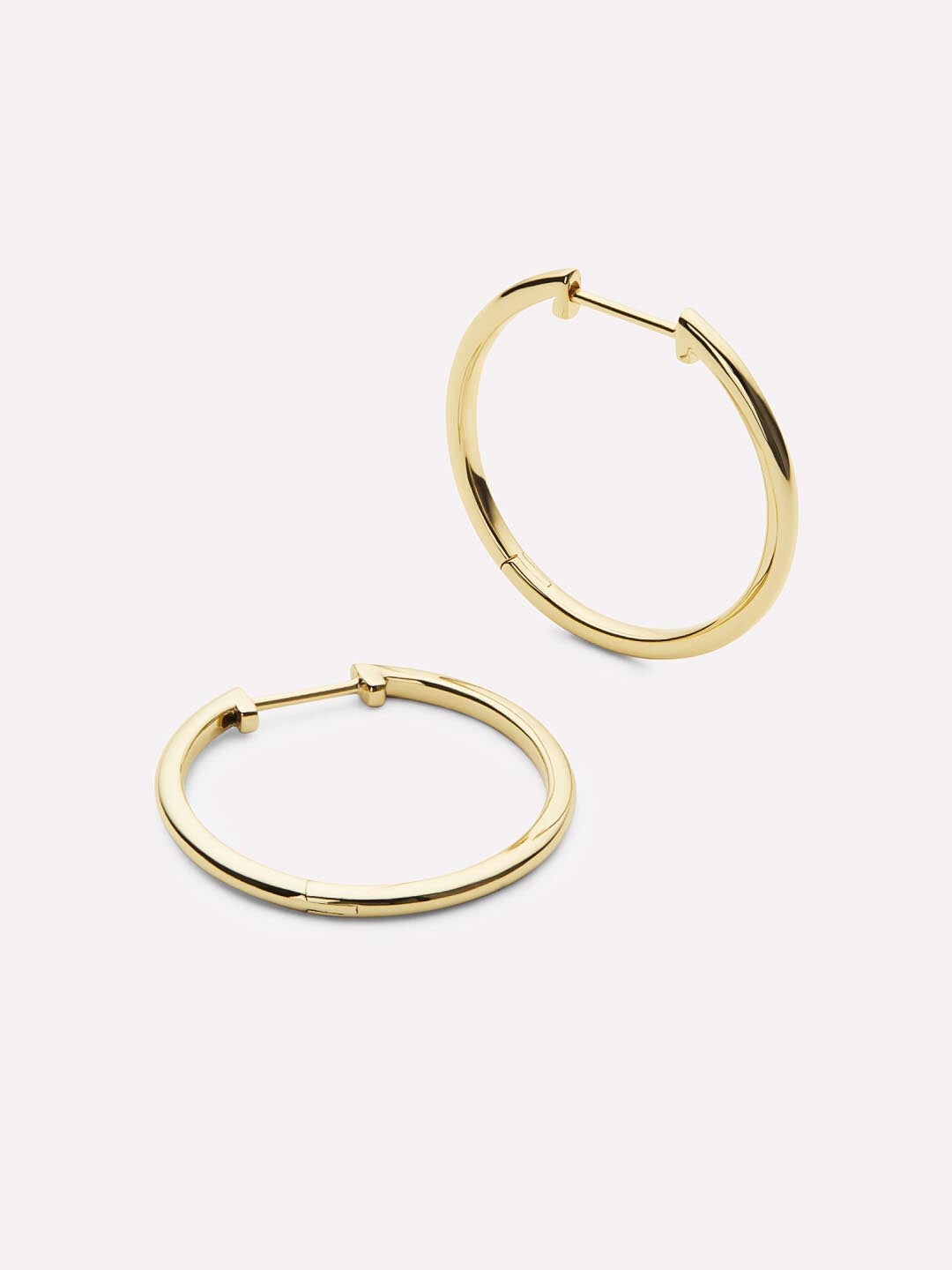 Lo Medium Medium Slim Endless Hoops, GOLD, hi-res image number 0