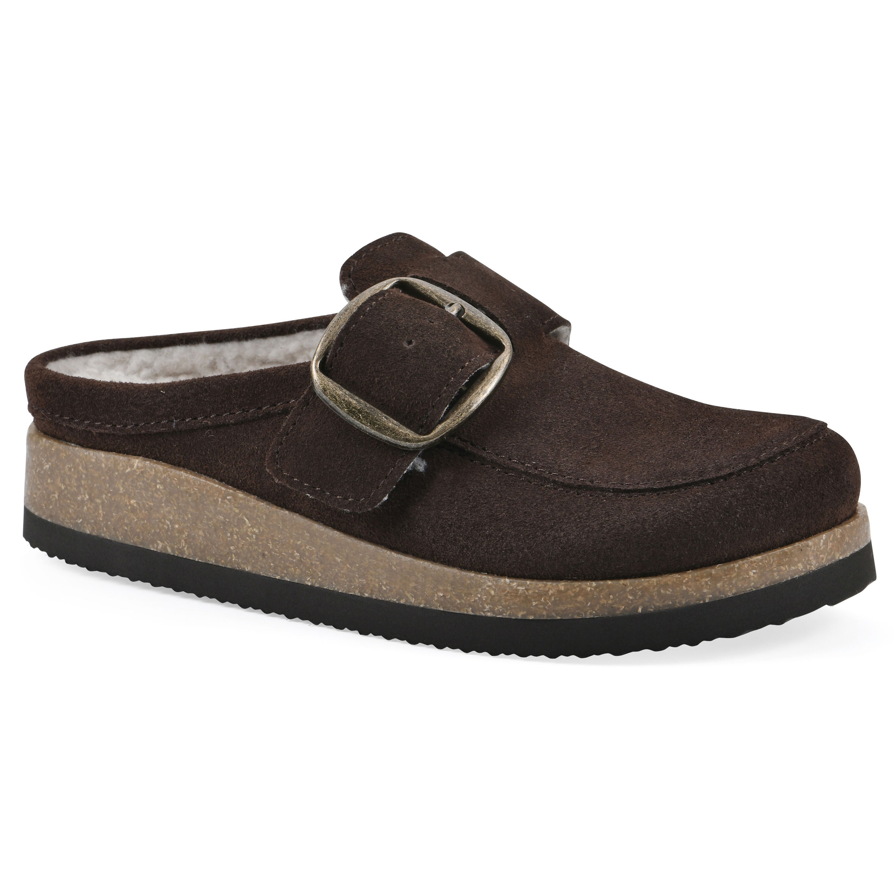 Bueno Footbeds Clog, COCO BROWN SUEDE FF, hi-res image number 0