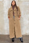 Maxi Teddy Fleece Coat, , alternate image number null