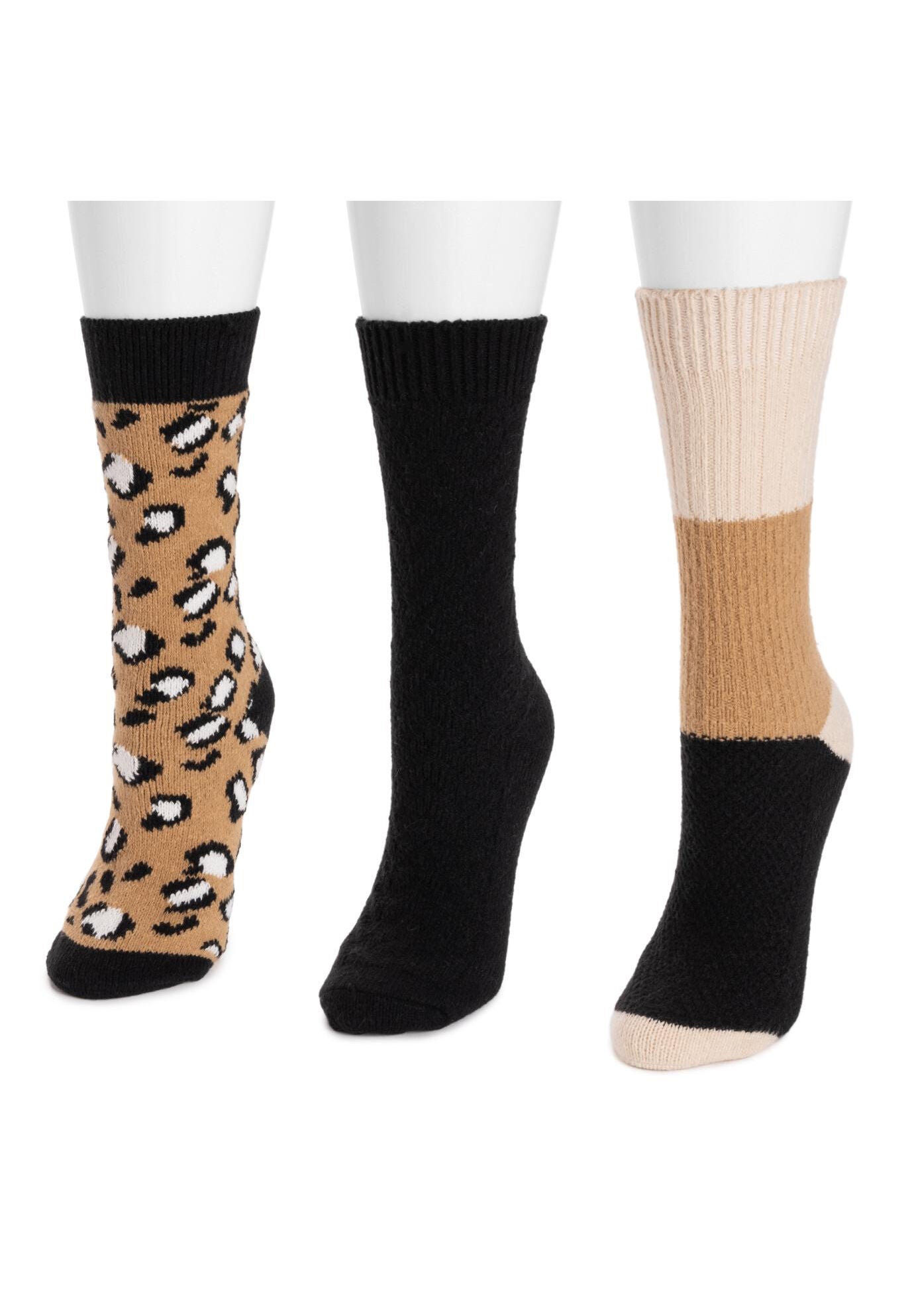 3 Pair Boot Slippers Socks, , alternate image number 3