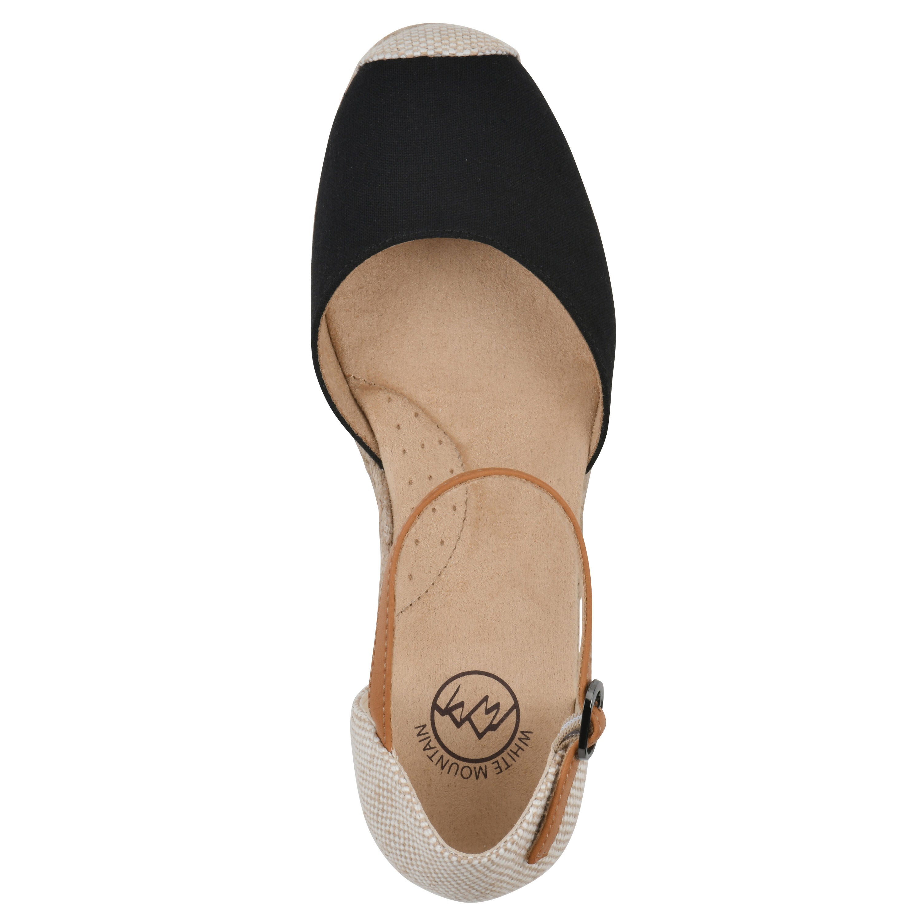 Maize Espadrille Wedge Sandal, BLACK FABRIC, alternate image number 4