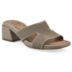 Milled Heeled Sandal
