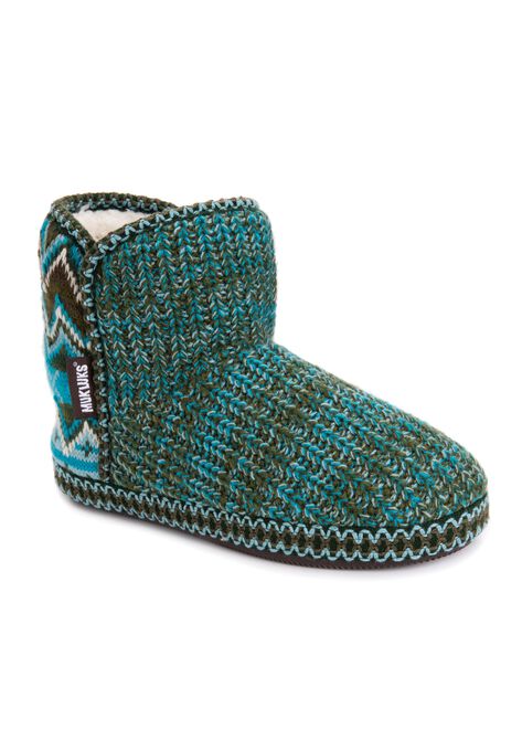 Leigh Slipper Bootie By Muk Luks Plus Size Ankle Boots Booties