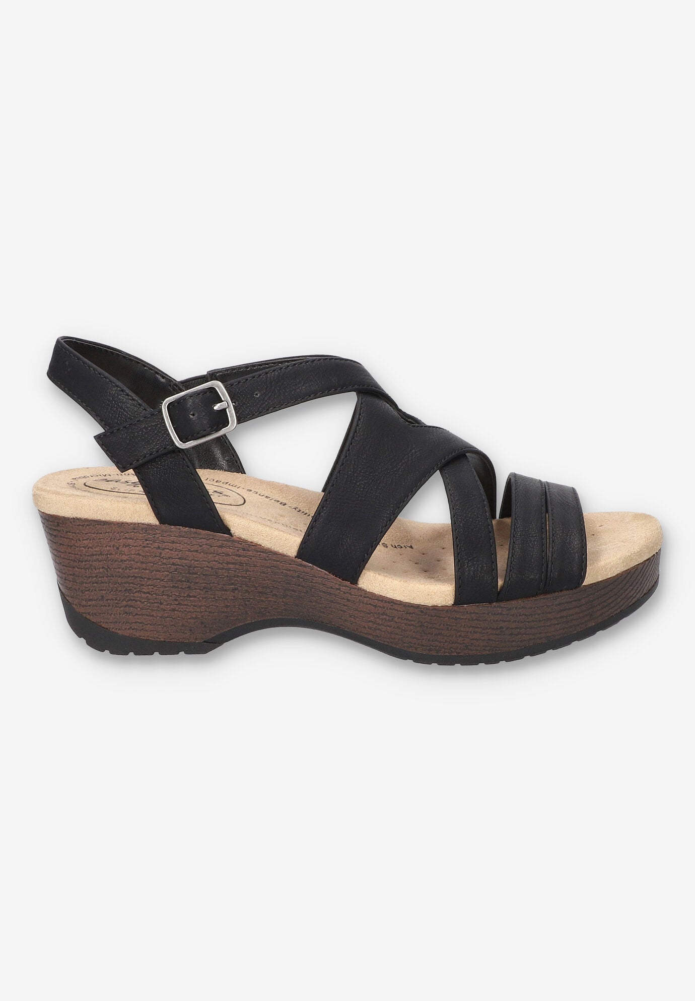 Rosella Slip-Resistant Sandal, BLACK, alternate image number 2