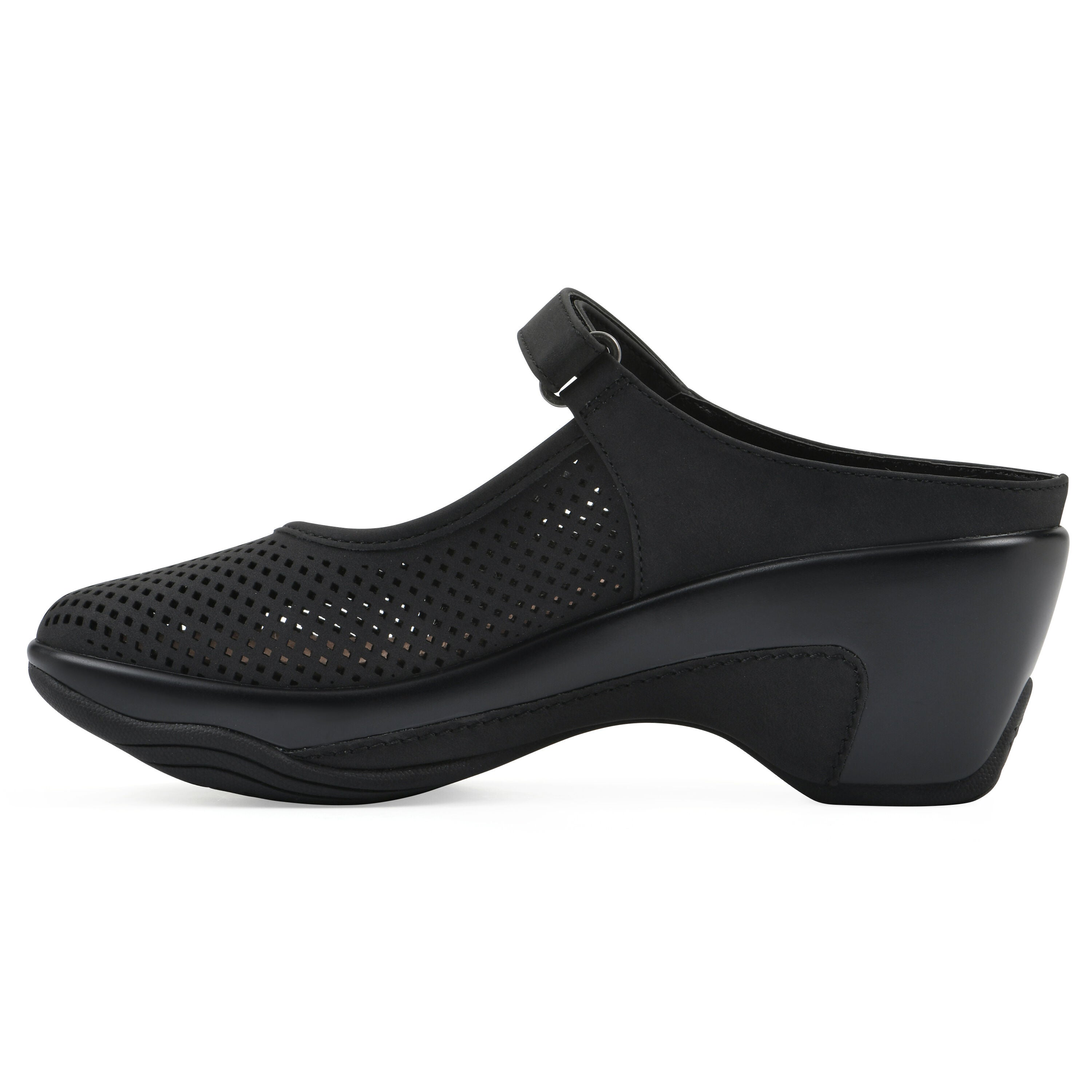 Vinto2 Mary Jane Clog, BLACK SUEDED SMOOTH, alternate image number 3