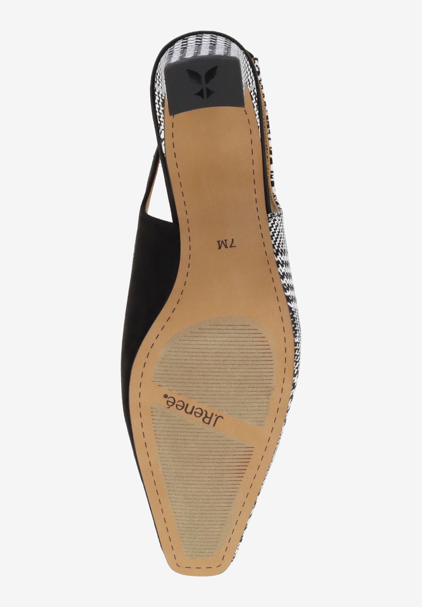 Palora Sling Back Pump, BLACK WHITE, alternate image number 6