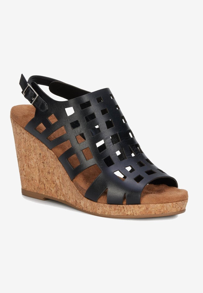 Kennedy Sandal, BLACK LEATHER, hi-res image number 0