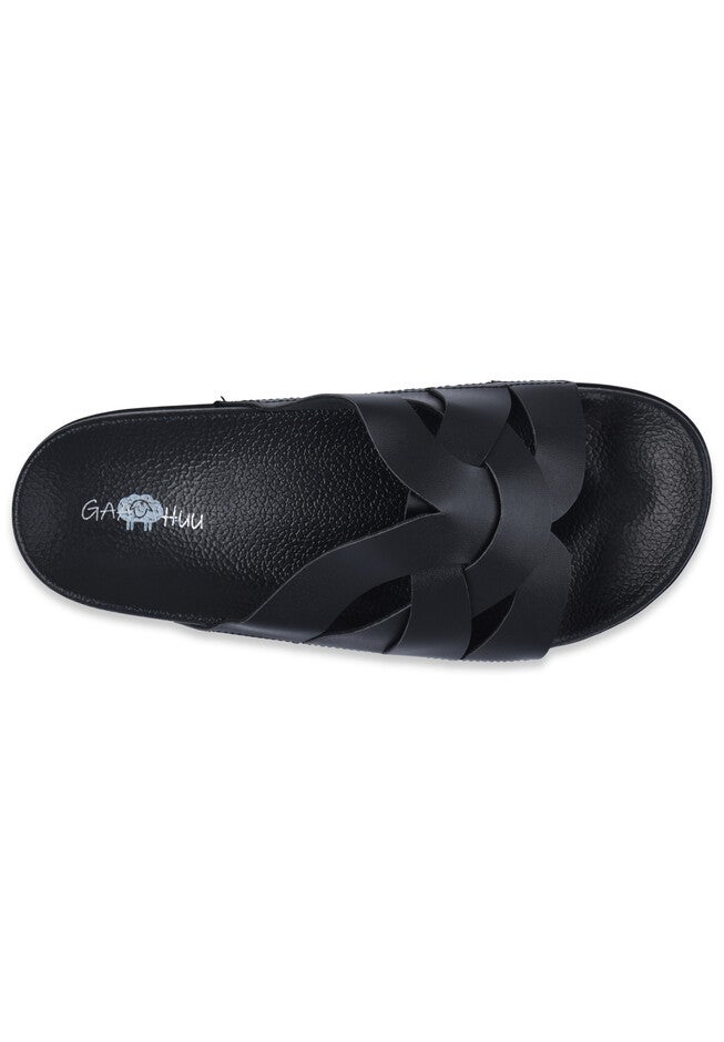 Braided Criss Cross Pool Slide Sandal, , alternate image number 3