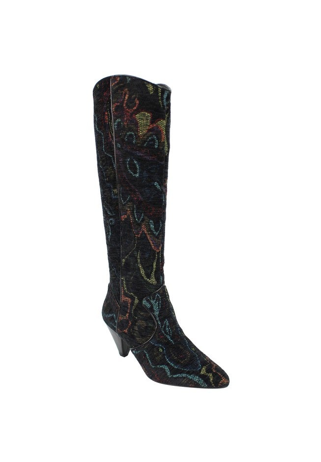 Valori-Fabric Wide Calf Boot by J.Renee®, BLACK BRIGHT MULTI, hi-res image number null