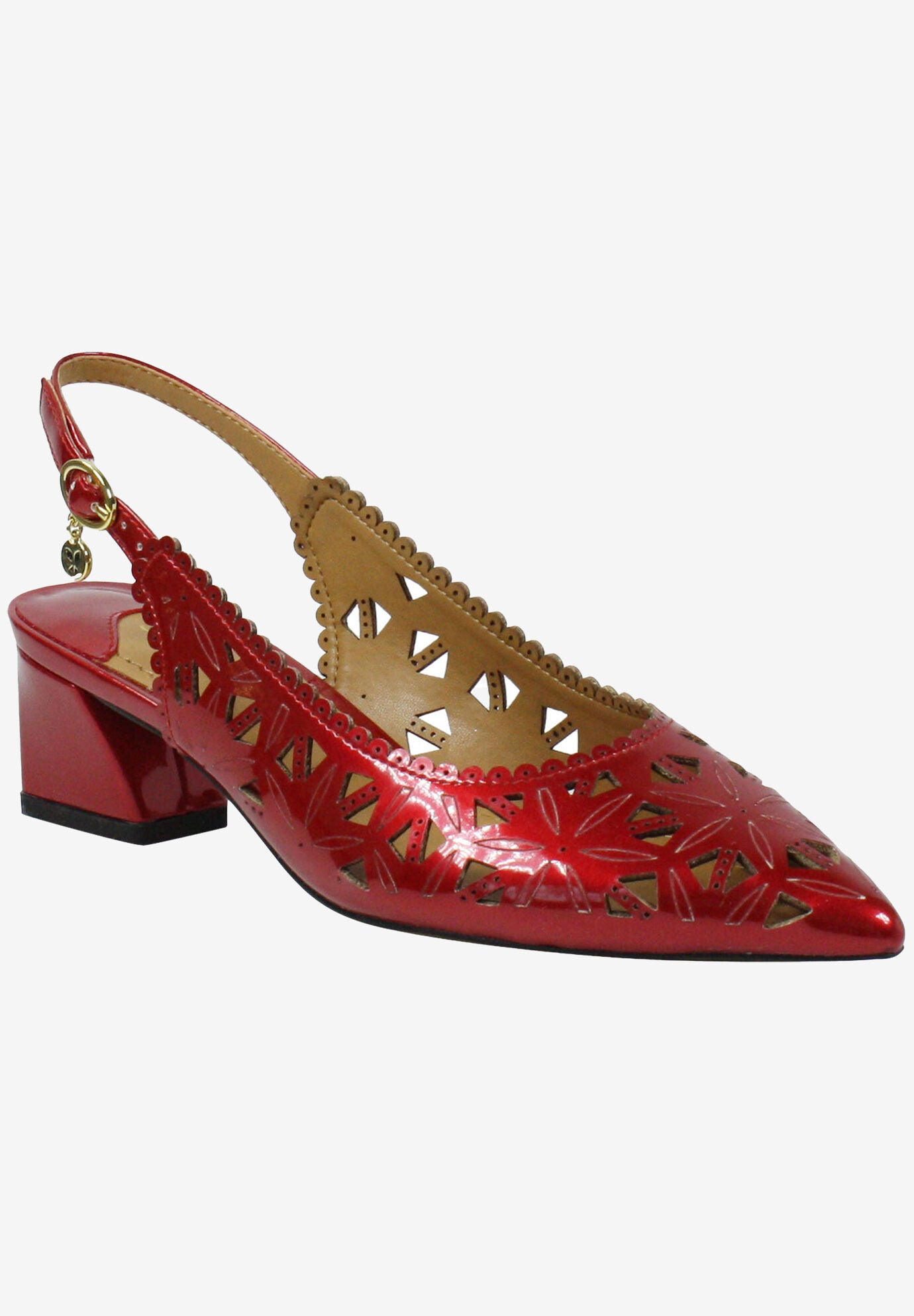 Eloden Slingback, RED PEARL PATENT, hi-res image number 0