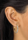Yellow Gold Ion Plated Stainless & Goldtone Earring Set, , alternate image number null