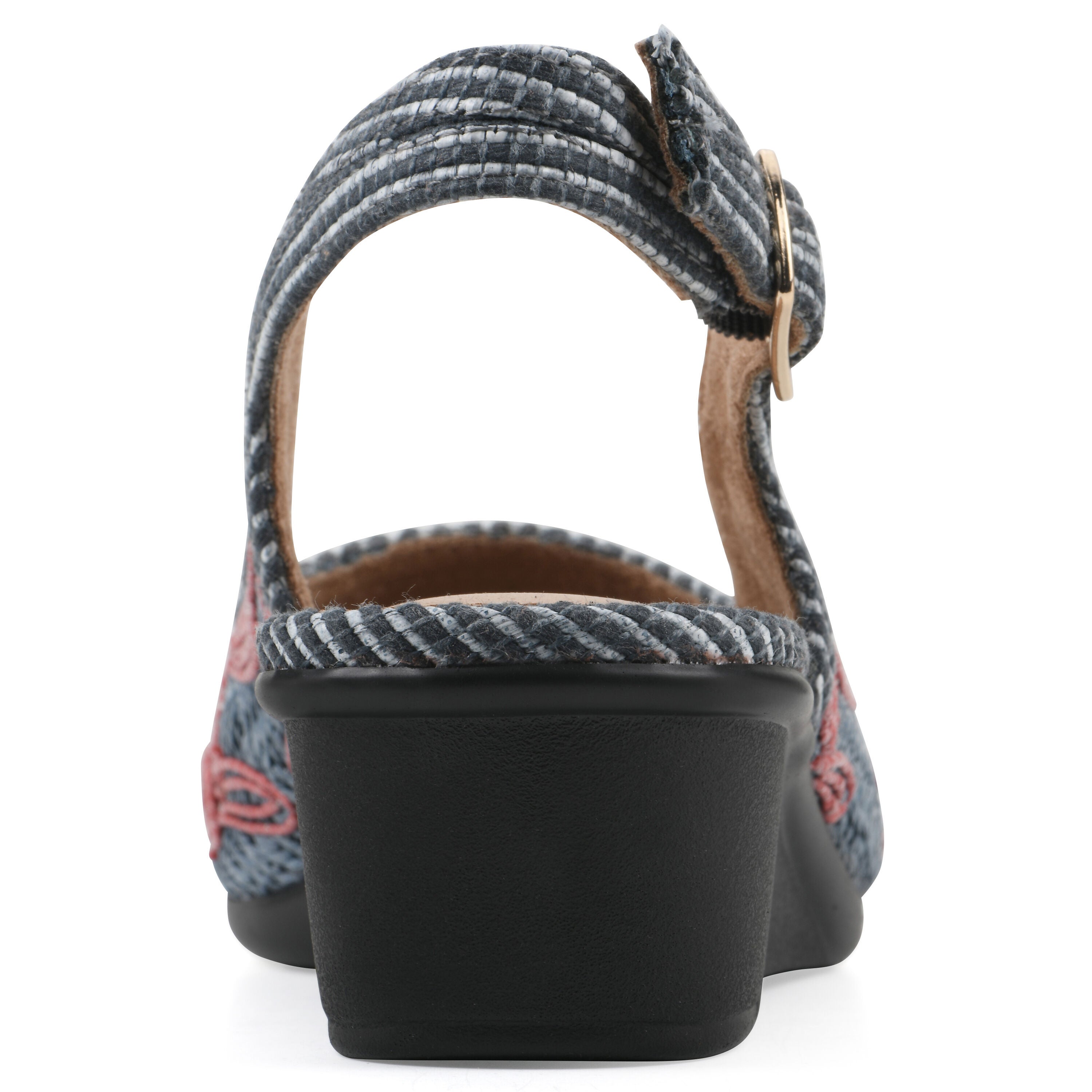 Boris Slingback Wedge, PERIWINKLE FABRIC, on-hover image number 1