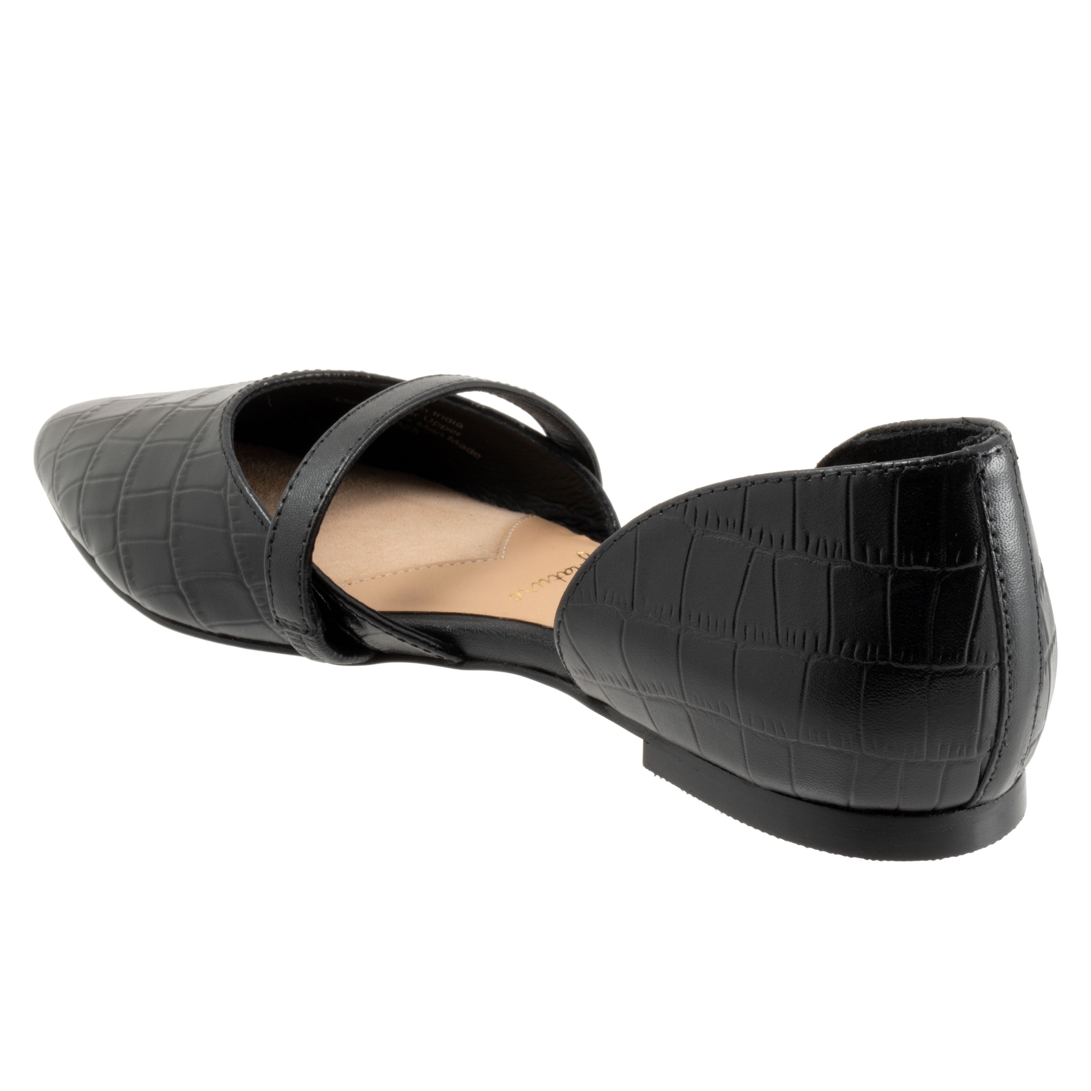 Emory Flat, DARK BLACK CROCO, on-hover image number 1