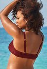 O-Ring Knit Mesh Overlay Bikini Top, , on-hover image number null