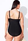 V-Neck One Piece Swimsuit, , on-hover image number null