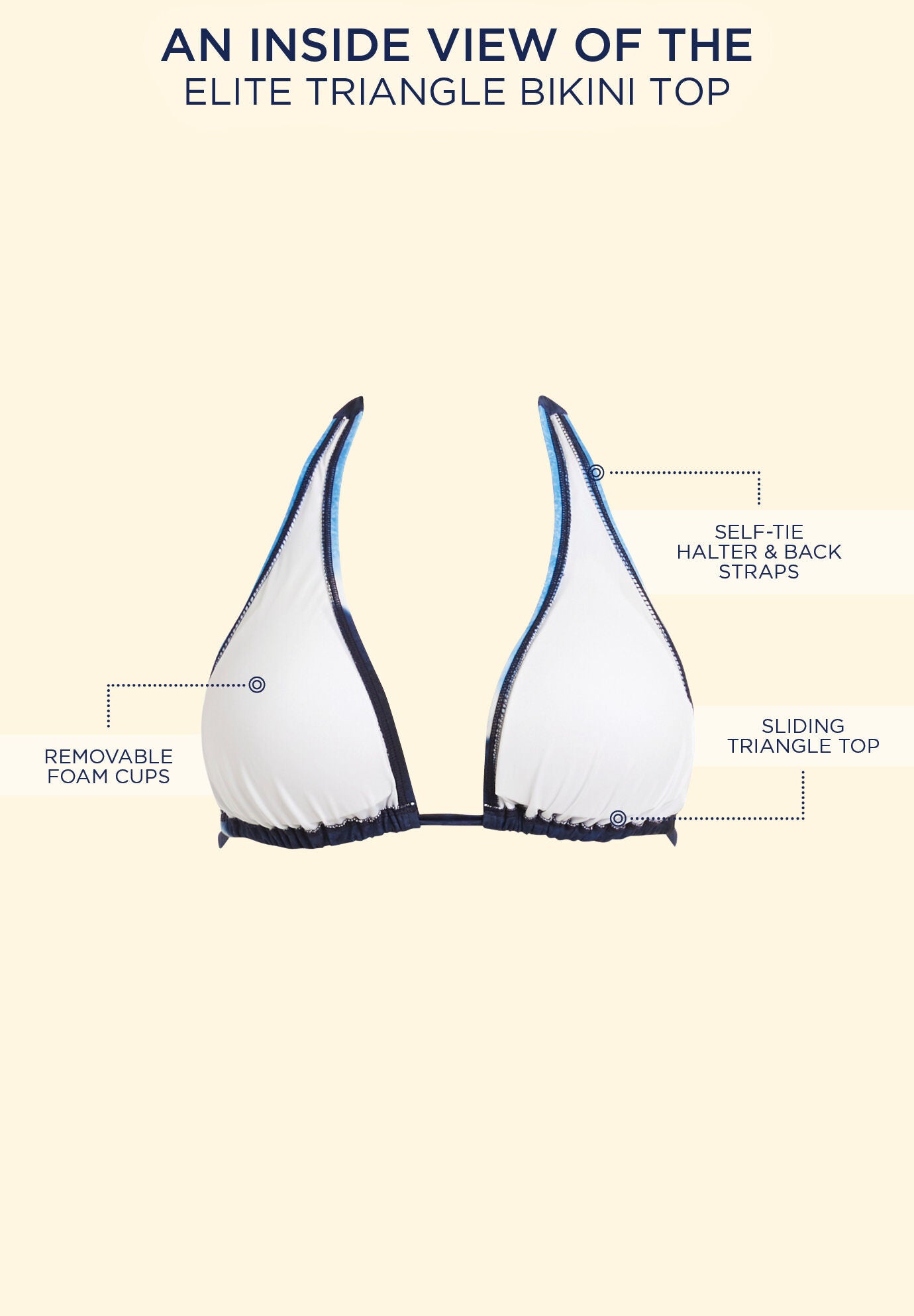 Elite Triangle Bikini Top, , alternate image number 2
