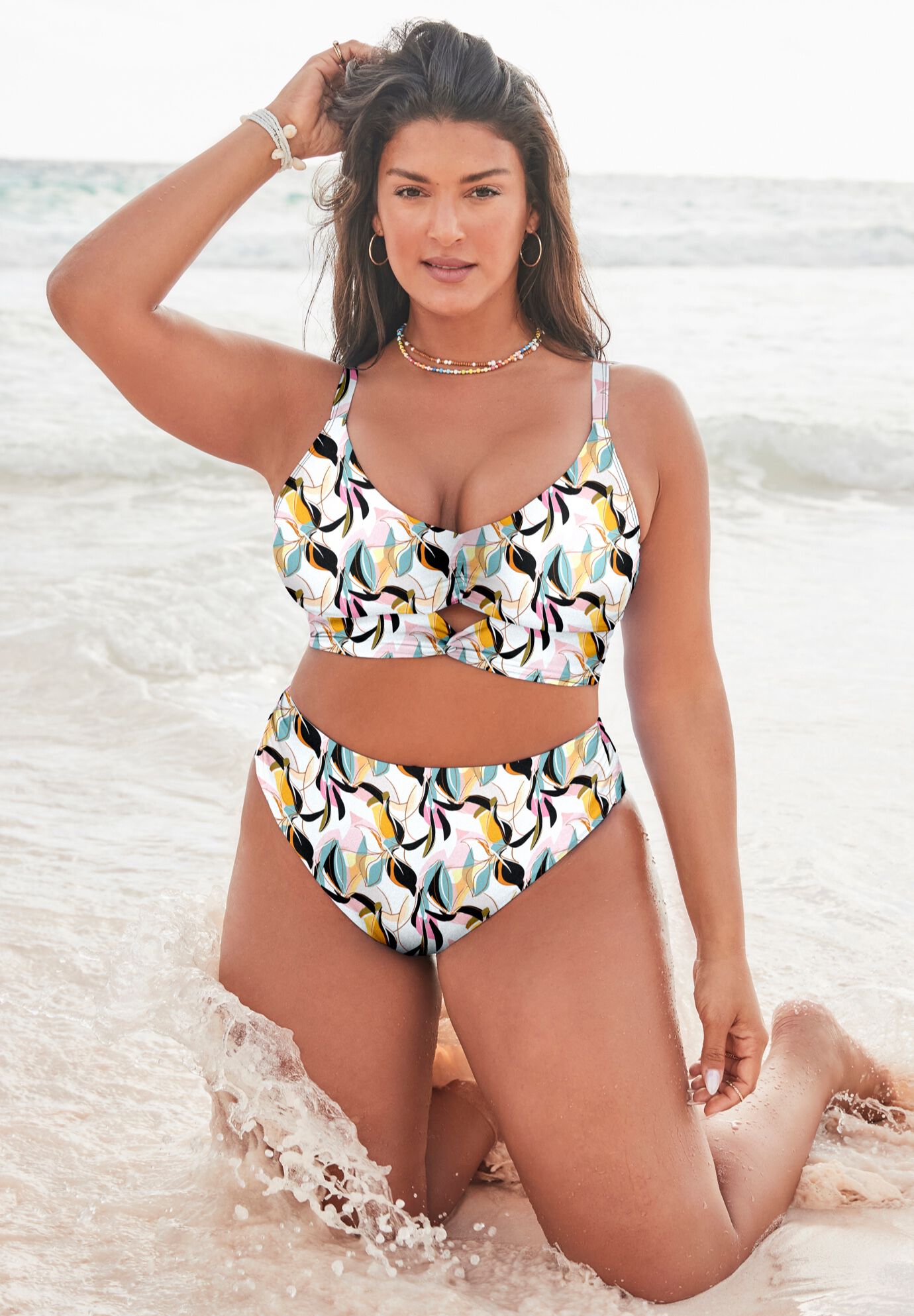 Cut Out Longline Bikini Set, , hi-res image number null