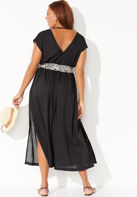 Stephanie V-Neck Cover Up Maxi Dress, , on-hover image number null