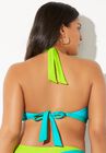 Romancer Colorblock Halter Triangle Bikini Top, , on-hover image number null