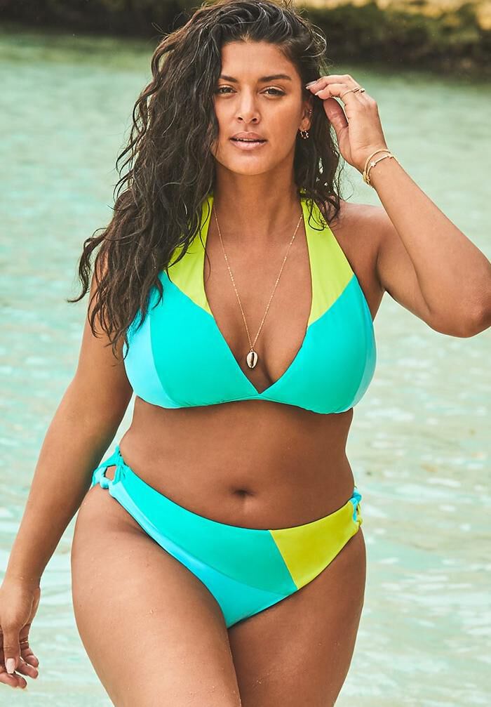 Romancer Colorblock Bikini Set, , hi-res image number 0