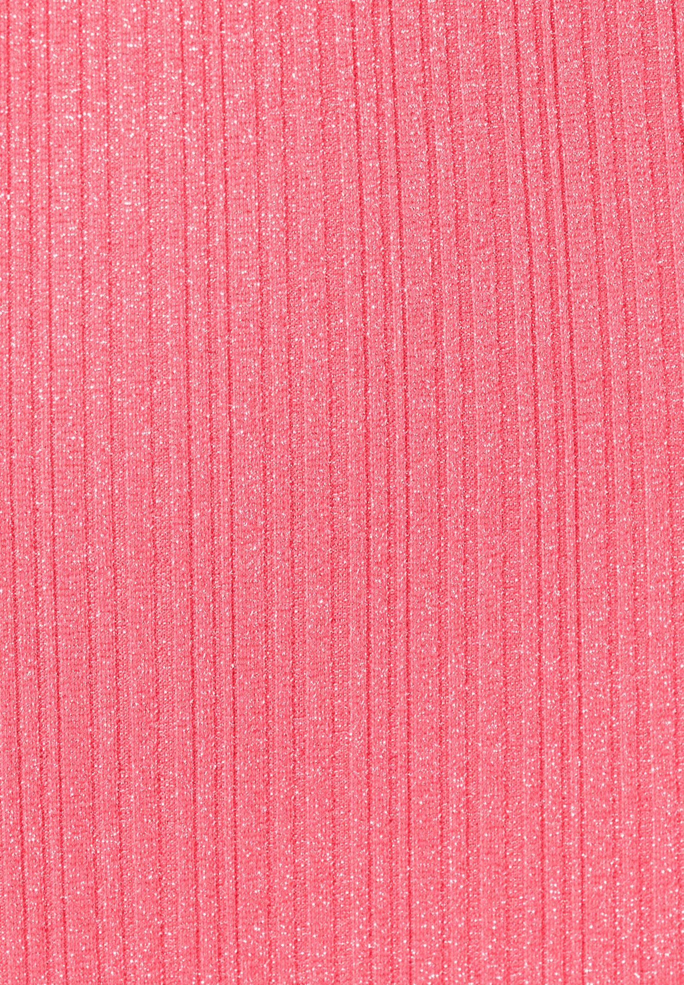 Sparkle Ribbed Shirred High Waist Swim Brief, CORAL REEF, alternate image number 4