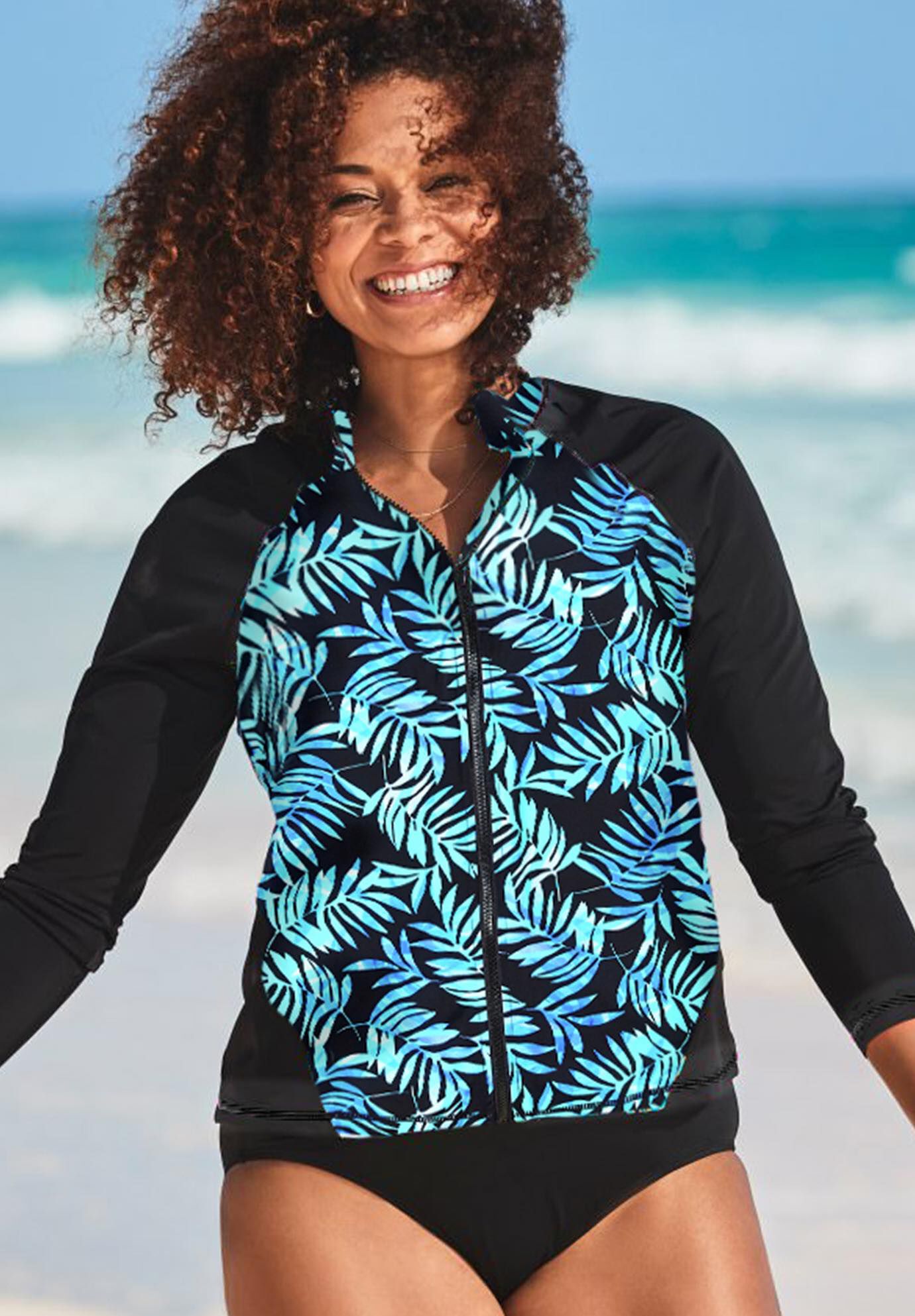 women's swim shirts with bra