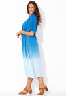 Dip Dye Surplice Kimono Cover Up Dress, , alternate image number null