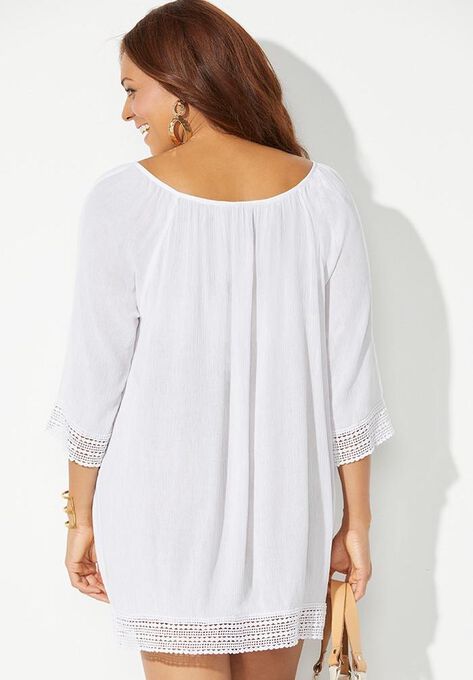 Giana Crochet Cover Up Tunic, , on-hover image number null