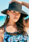 Weave Halo Sun Hat, BLACK, hi-res image number null