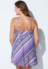 Cup Sized Tie Front Underwire Swimdress, , on-hover image number null
