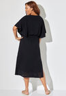 Crochet Trim Flutter Sleeve Midi Cover Up Dress, , on-hover image number null