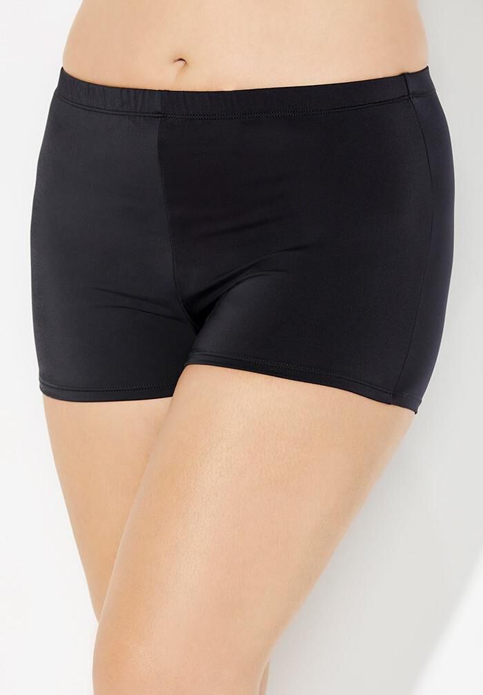 Smocked Bandeau Tankini Set with Boy Short, , alternate image number null