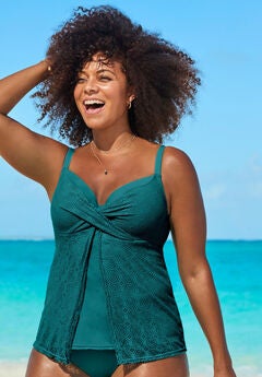 Plus Size Flowy Tankinis