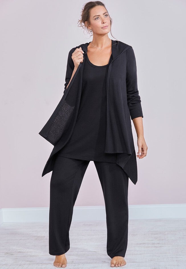 Taylor Long Sleeve Cardigan, BLACK, hi-res image number null
