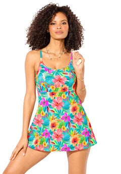 Chlorine Resistant Flowy Swimdress