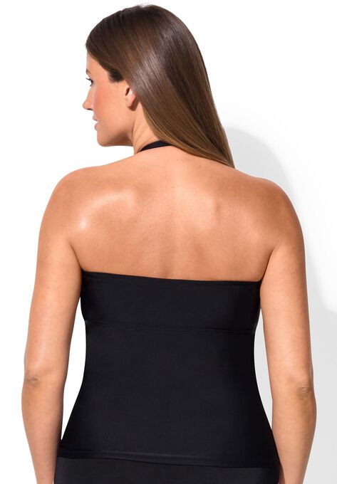 Fringe Bandeau Tankini Top, , on-hover image number null