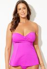 Multi-Way Bandeau Wrap Tankini Top, , alternate image number null