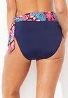 Shirred High Waist Bikini Bottom, , on-hover image number null