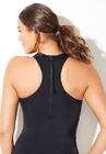 Chlorine Resistant High Neck Mesh One Piece, , alternate image number null
