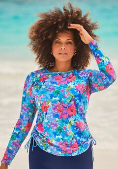 Plus Size Long Sleeve Swim Shirts