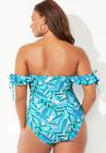 Bandeau Ruffle One Piece Swimsuit, , on-hover image number null