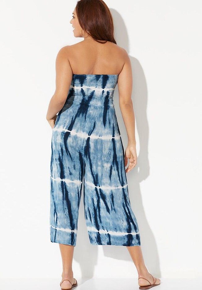 Finley Tie Dye Bandeau Jumpsuit, , on-hover image number 1