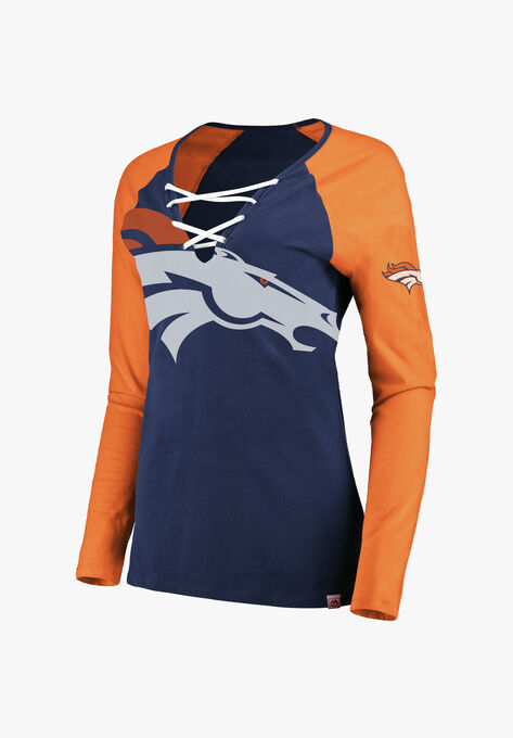 NFL® Lace-Up Tee, BRONCOS, hi-res image number null