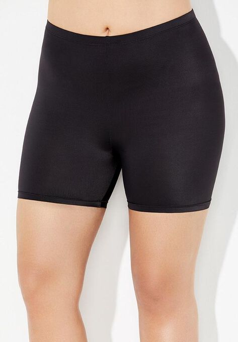 woman within bike shorts