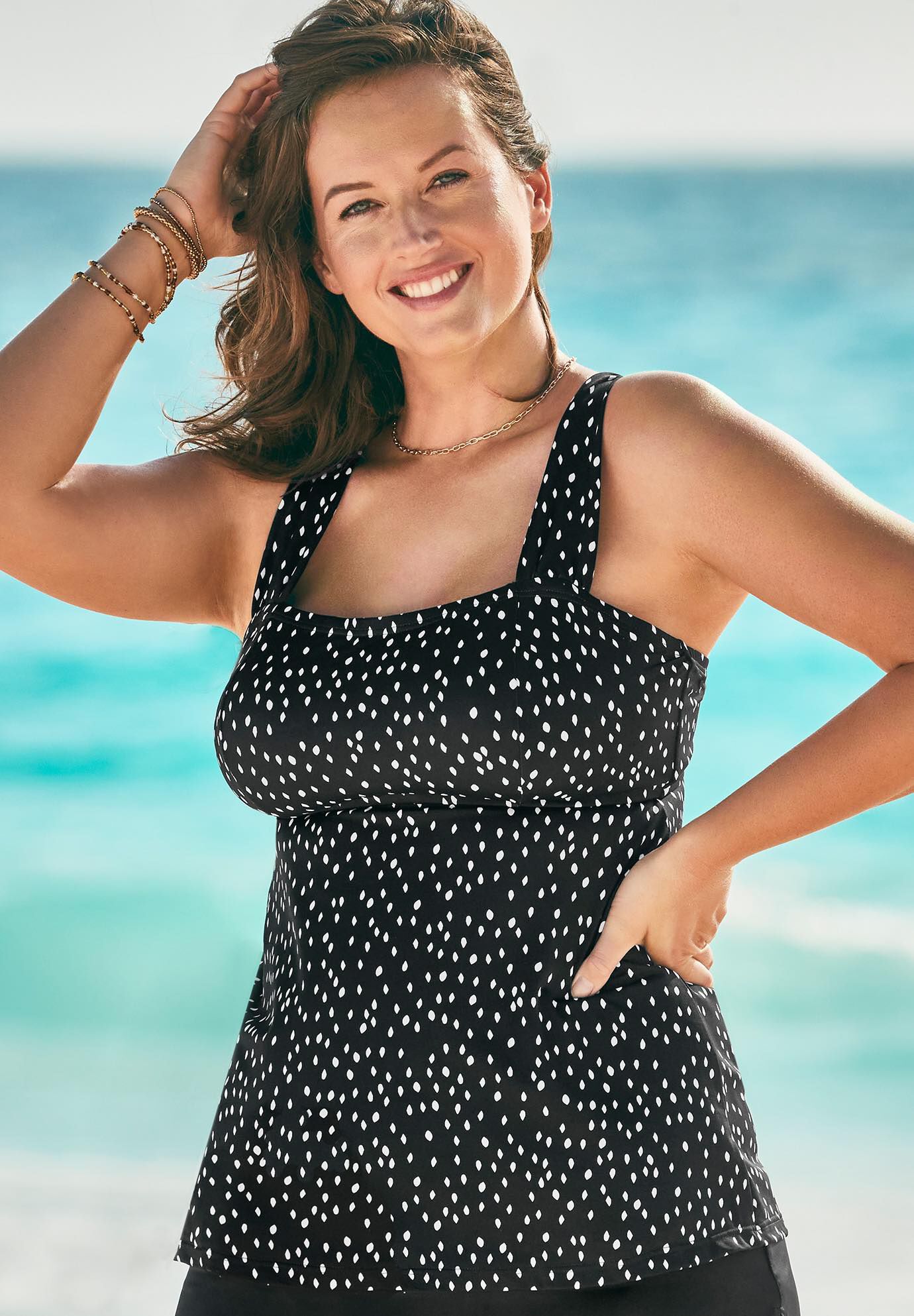 Woman cheap within tankini