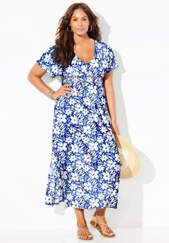 Pack & Go Wrinkle-Resistant Maxi Cover Up Dress